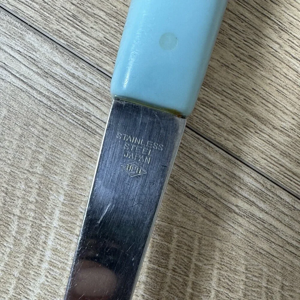 Atomic Starburst‎ 50s 60s MCM Mode Danish Sheffield White Blue Carving Knife